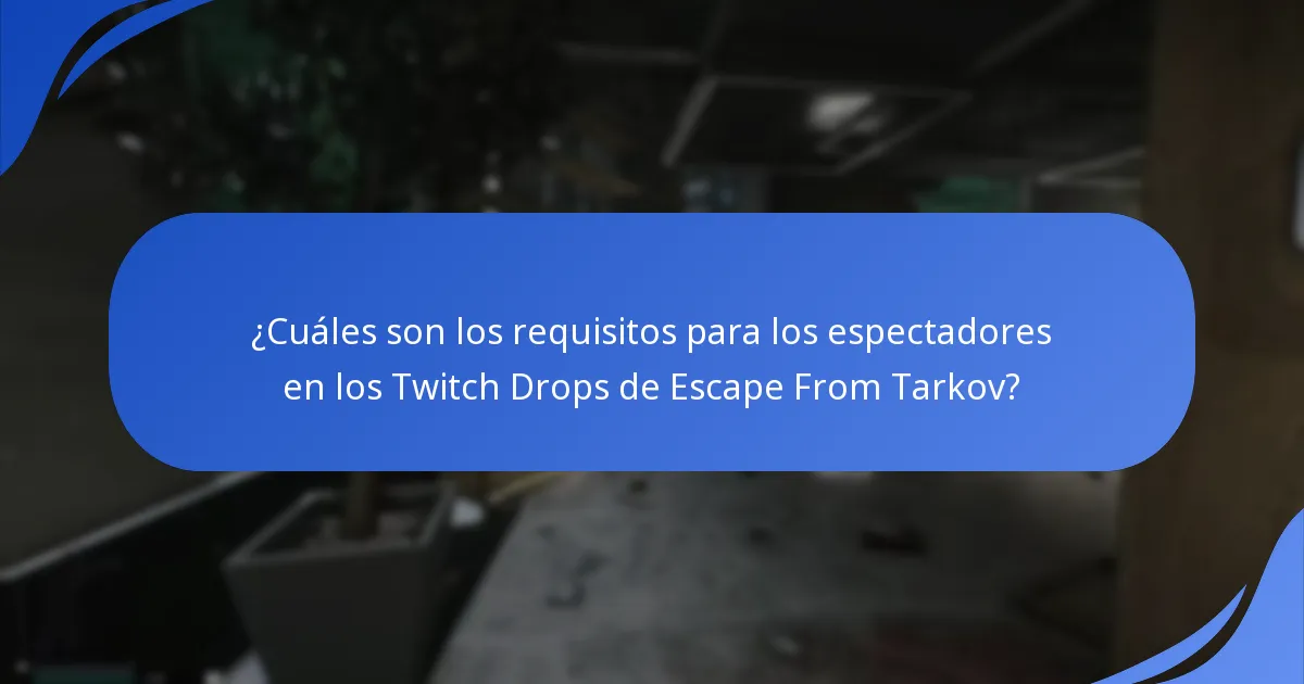 ¿Cuáles son los problemas comunes con los Twitch Drops en Escape From Tarkov?