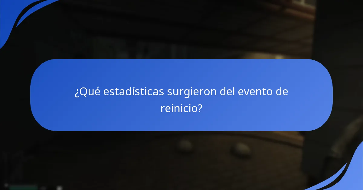 ¿Cómo se comparan los premios del evento de reinicio con eventos anteriores?