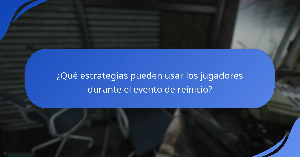 ¿Qué recompensas y premios están disponibles durante el evento de reinicio?